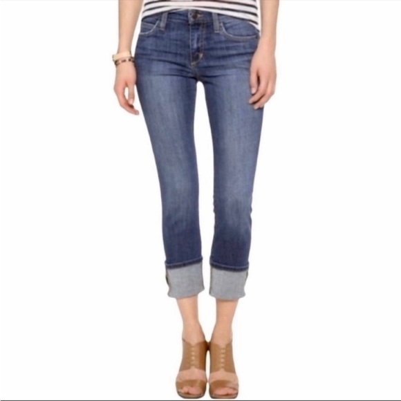 Joe’s Jeans Raley Cuffed Cropped Capri Blue Denim Jeans - Size 26 - Picture 1 of 8